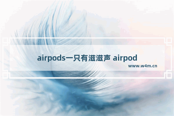 airpods一只有滋滋声 airpods有杂音滋滋怎么办