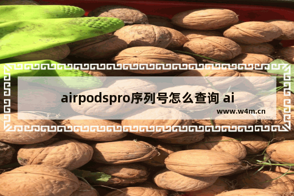 airpodspro序列号怎么查询 airpodspro如何查询序列号