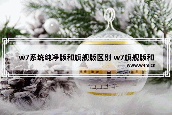 w7系统纯净版和旗舰版区别 w7旗舰版和纯净版有什么区别