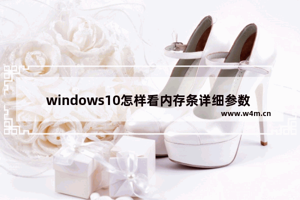 windows10怎样看内存条详细参数 windows10怎样查看内存条参数