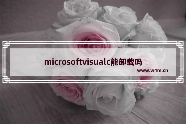 microsoftvisualc能卸载吗 microsoftvisualc可不可以卸载