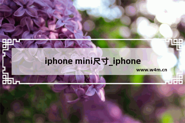 iphone mini尺寸_iphonemini尺寸多大