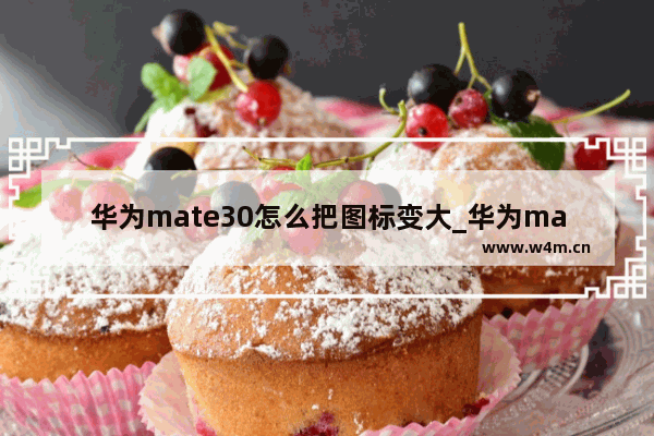 华为mate30怎么把图标变大_华为mate30桌面图标怎么变大