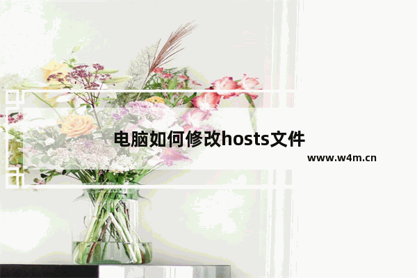 电脑如何修改hosts文件