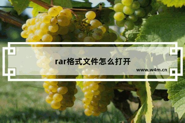 rar格式文件怎么打开