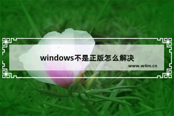 windows不是正版怎么解决