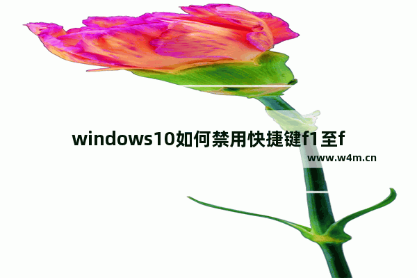 windows10如何禁用快捷键f1至f12 如何关闭f1到f12的快捷键