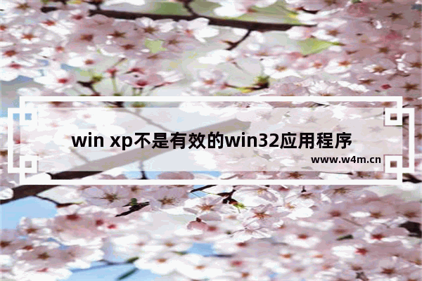 win xp不是有效的win32应用程序