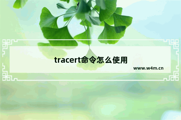 tracert命令怎么使用