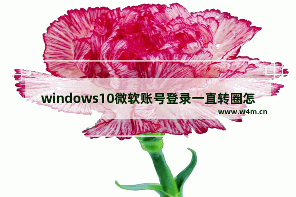 windows10微软账号登录一直转圈怎么办 windows10微软账号无法登录一直转圈