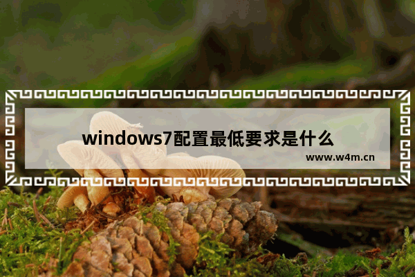 windows7配置最低要求是什么