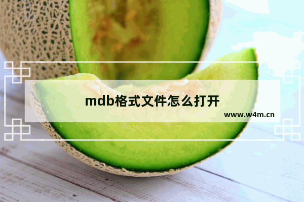 mdb格式文件怎么打开