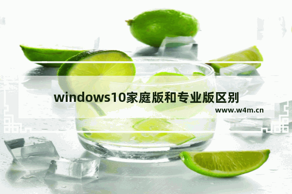 windows10家庭版和专业版区别