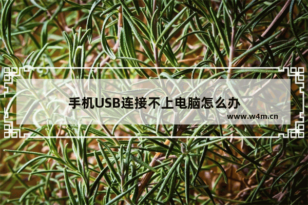 手机USB连接不上电脑怎么办