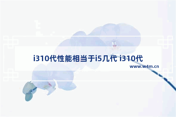 i310代性能相当于i5几代 i310代等于i5几代