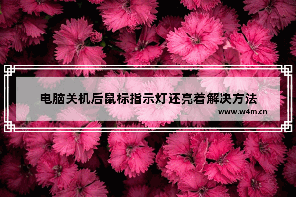 电脑关机后鼠标指示灯还亮着解决方法