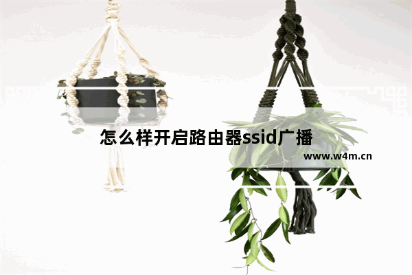 怎么样开启路由器ssid广播