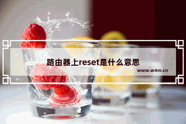 路由器上reset是什么意思