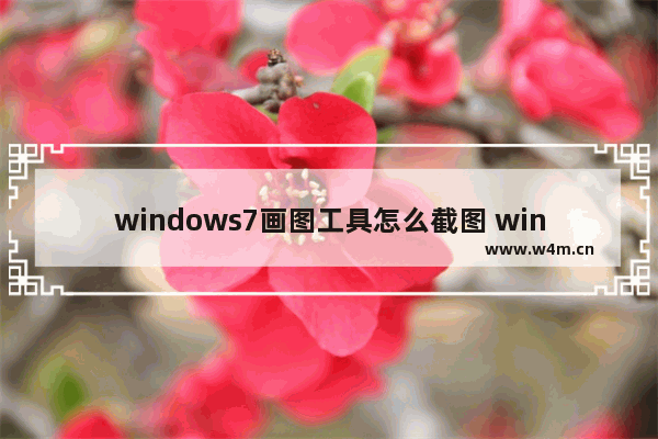 windows7画图工具怎么截图 windows7画图工具截图教程