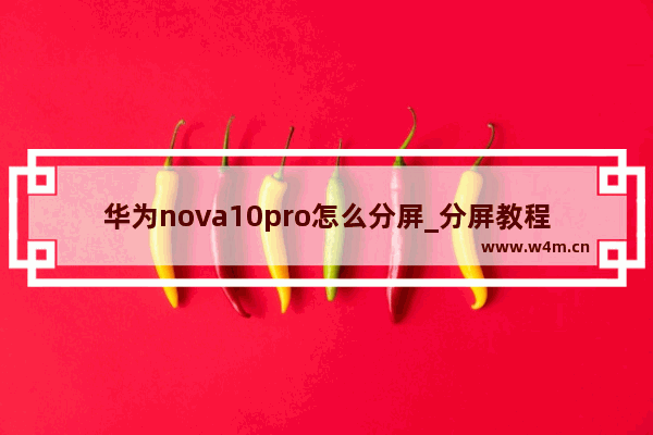 华为nova10pro怎么分屏_分屏教程