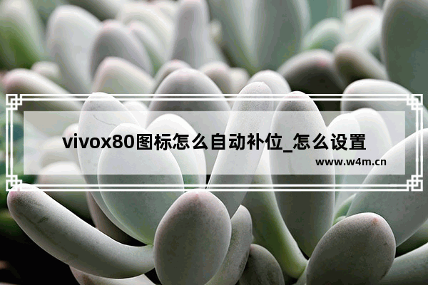 vivox80图标怎么自动补位_怎么设置图标自动补位