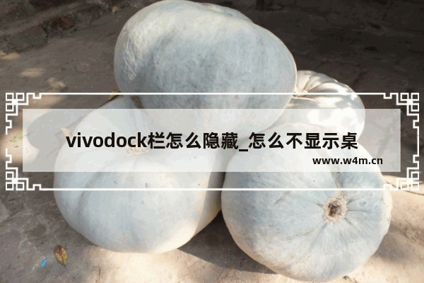 vivodock栏怎么隐藏_怎么不显示桌面常驻栏背景