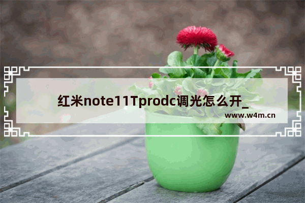 红米note11Tprodc调光怎么开_支持dc调光吗