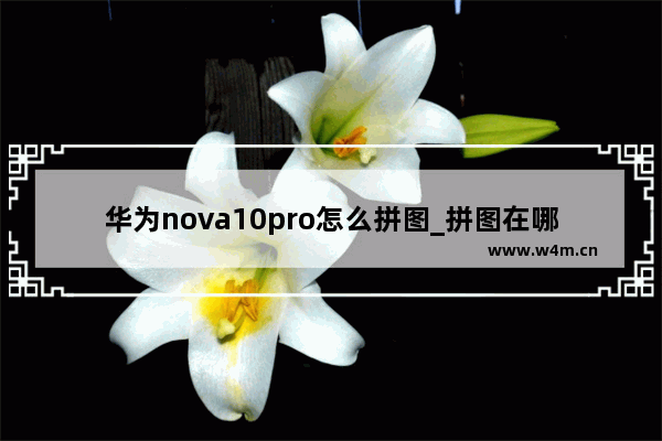 华为nova10pro怎么拼图_拼图在哪里