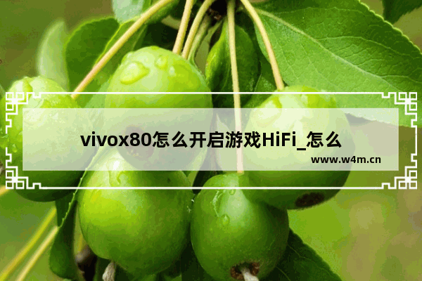 vivox80怎么开启游戏HiFi_怎么设置游戏hifi音效