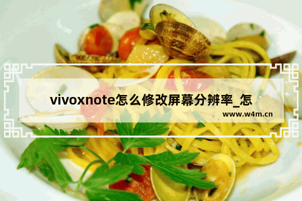 vivoxnote怎么修改屏幕分辨率_怎么设置屏幕分辨率