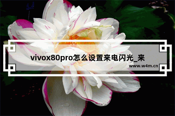 vivox80pro怎么设置来电闪光_来电闪光在哪里设置