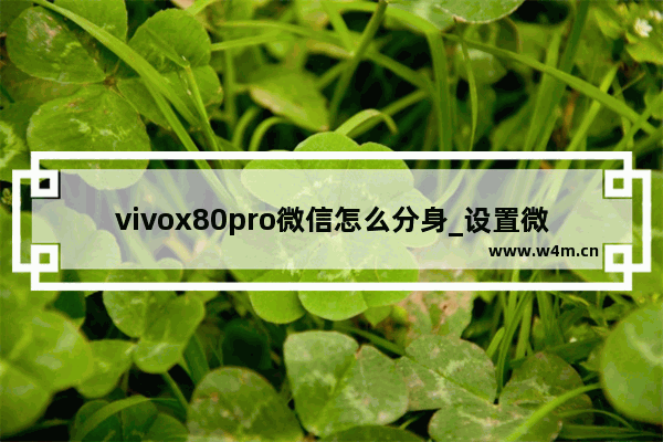 vivox80pro微信怎么分身_设置微信双开教程