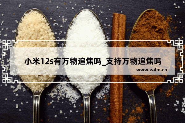 小米12s有万物追焦吗_支持万物追焦吗