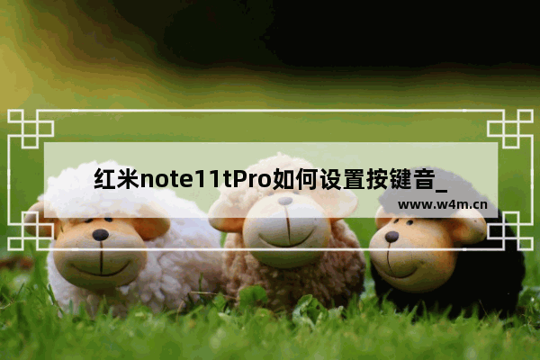 红米note11tPro如何设置按键音_怎么设置按键音