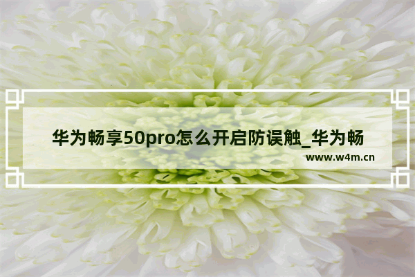 华为畅享50pro怎么开启防误触_华为畅享50pro怎么防误触