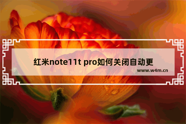 红米note11t pro如何关闭自动更新_红米note11t pro怎么关闭自动更新