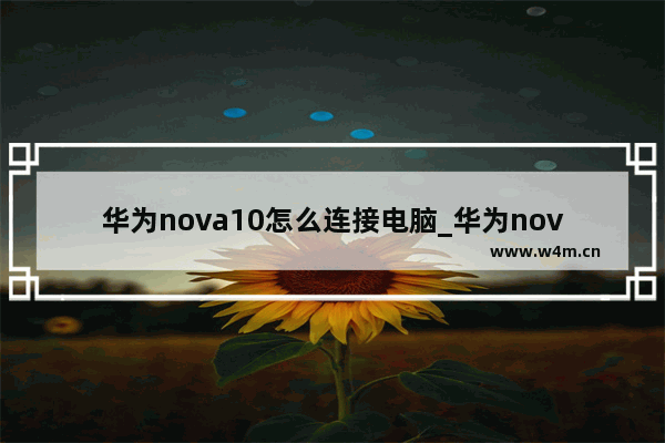 华为nova10怎么连接电脑_华为nova10怎么连接电脑