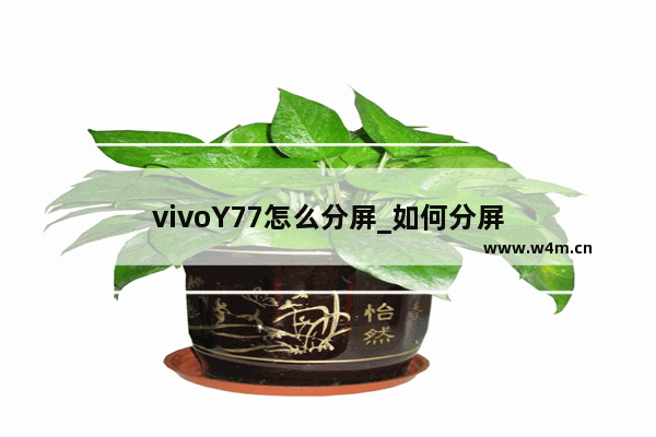 vivoY77怎么分屏_如何分屏