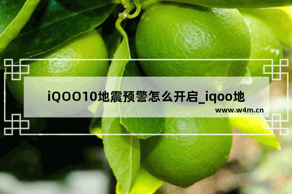 iQOO10地震预警怎么开启_iqoo地震预警怎么设置