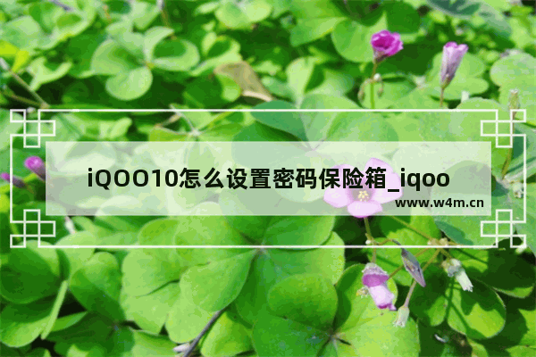 iQOO10怎么设置密码保险箱_iqoo密码保险箱怎么开启