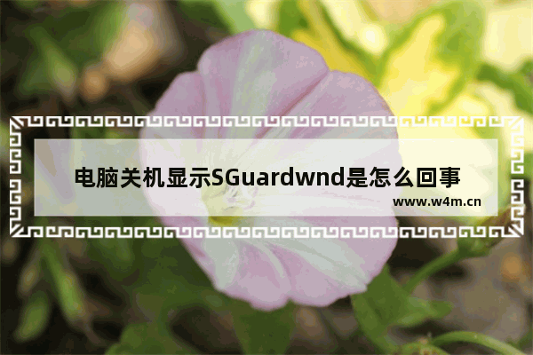 电脑关机显示SGuardwnd是怎么回事_怎么解决