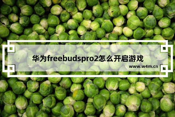 华为freebudspro2怎么开启游戏低延迟_怎么设置低延迟