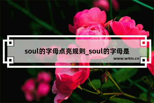 soul的字母点亮规则_soul的字母是怎么点亮的