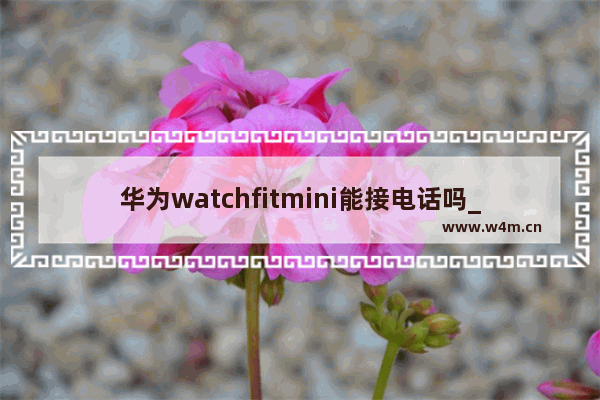 华为watchfitmini能接电话吗_华为watchfitmini可以接电话吗