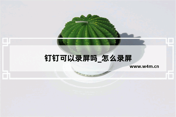 钉钉可以录屏吗_怎么录屏