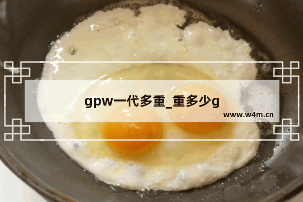 gpw一代多重_重多少g