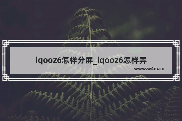 iqooz6怎样分屏_iqooz6怎样弄小窗口