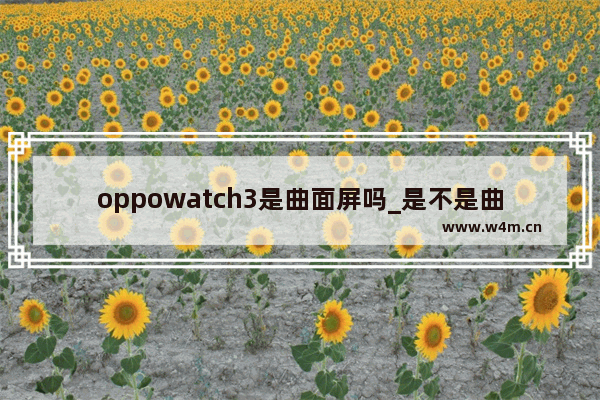 oppowatch3是曲面屏吗_是不是曲面屏