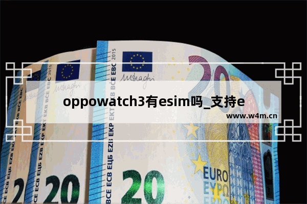 oppowatch3有esim吗_支持esim吗