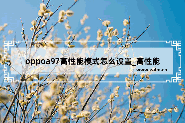 oppoa97高性能模式怎么设置_高性能模式在哪里